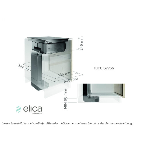 Elica KIT0167756, Exhaust installation kit for recirculation mode (und 1