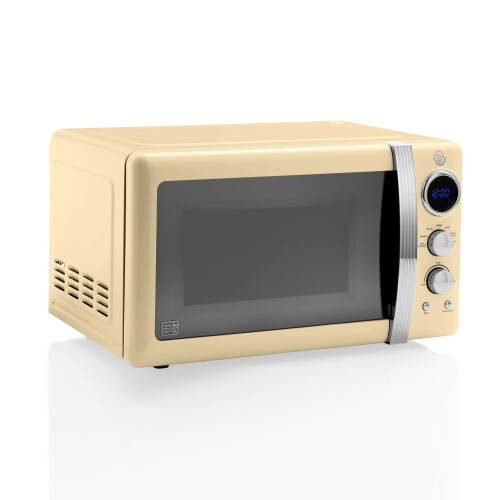 Swan Swan Retro LED Digital Microwave Cream - 20L - 800W 1
