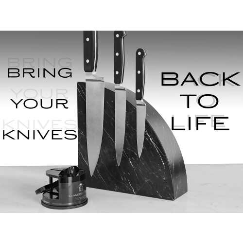 Diamond Edge No.1 Knife Sharpener - Safe & Compact Manual Knife Sharpe 2