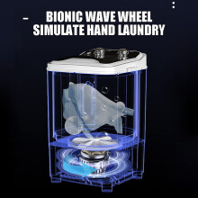 Portable Washing Machine Compact Clothes Washer for Outdoor Caravans Small
