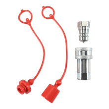Gwint NPT 3/8 Cala ISO7241-1A Zestaw Hydraulicznych SzybkozłąCzek z OsłOną PrzeciwpyłOwą