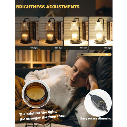GODONLIF Candle Warmer Lamp with Timer Dimmable 2