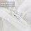 3 Pieces White Ruffle Bedding Set with 2 Pillowcase Frills Duvet Cover 5