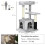 Arbre à chat avec litière lavable et espace pour bac à litière 3