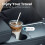 KAHEIGN 50Pcs Clear Plastic Cups with Lids and Paper Straws 6