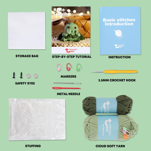 Crochet Kit for Beginners - Adults' Starter Kit - Easy Knitting Yarn 2