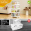 TidyTrove Storage Boxes with Lid - 23L*4 Plastic Storage Box with Front Door, 4 Tier Stackable Boxes, Plastic Drawers 4