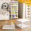 TidyTrove Storage Boxes with Lid - 23L*4 Plastic Storage Box with Front Door, 4 Tier Stackable Boxes, Plastic Drawers 5