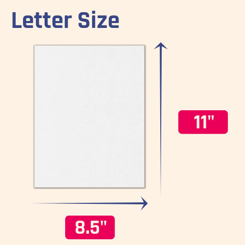 96 Pieces - White Cardstock 230gsm, 8.5" x 11" 1