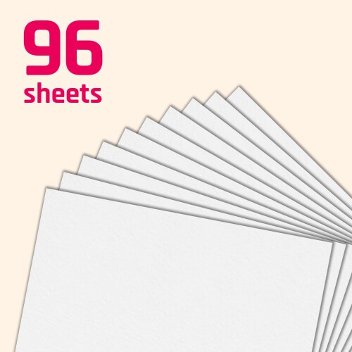 96 Pieces - White Cardstock 230gsm, 8.5" x 11" 2