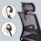 T-THREE. Adjustable headrest office chair - ergonomic mesh swivel seat 6