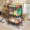 StowBin 3 Tier Metal Storage Trolley with Wheels 5