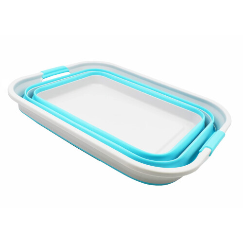 SAMMART 42L Collapsible Plastic Laundry Basket 1