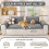 OstepDecor Sofa Covers 2 3 4 Seater - Pet Sofa Cover - Settee Covers 4