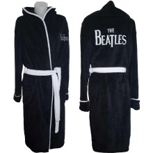 (M-L, Black) The Beatles Unisex Adult Drop T Logo Dressing Gown