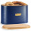 EHC Space Saving Extra Large Bread Box Bin With Wooden Lid 2