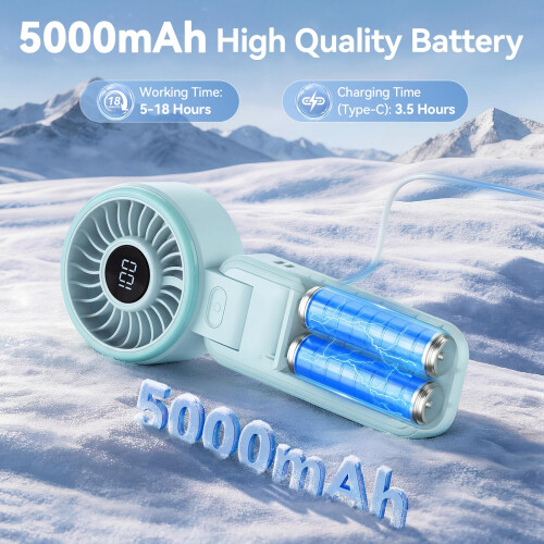 TeckNet TECKNET Handheld Fan - Portable Fan with 5000mAh 1