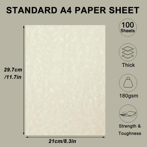 Acidea 100 Sheets Printed Parchment Paper 1