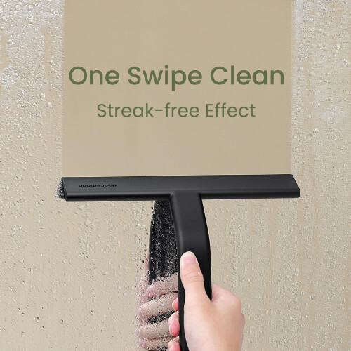 dancemoon JustHang Shower Squeegee - All-One-Piece Soft-Touch Silicone 1