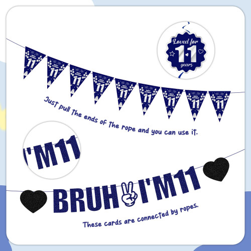 11th Birthday Decorations Balloons Boys 2