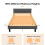 Bonnlo 4ft6 Double Bed Frame - Noise-Free Upholstered Platform Bed wit 2