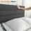 Bonnlo 4ft6 Double Bed Frame - Noise-Free Upholstered Platform Bed wit 3