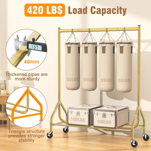 EAGMAK Heavy Duty Clothes Rail Load 180 KG 1