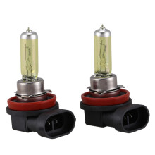 2 Pcs 12v 55w H11 3000k Super Yellow Car Foglight Light Bulb Lamp
