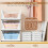 TidyIsles 4 Pack Folding Stackable Plastic Storage Organisers, White 3