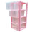 4 Drawer Large Plastic Storage Drawer Tower 3