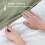 Soifox Superking Duvets Sets Sage Green and White 4