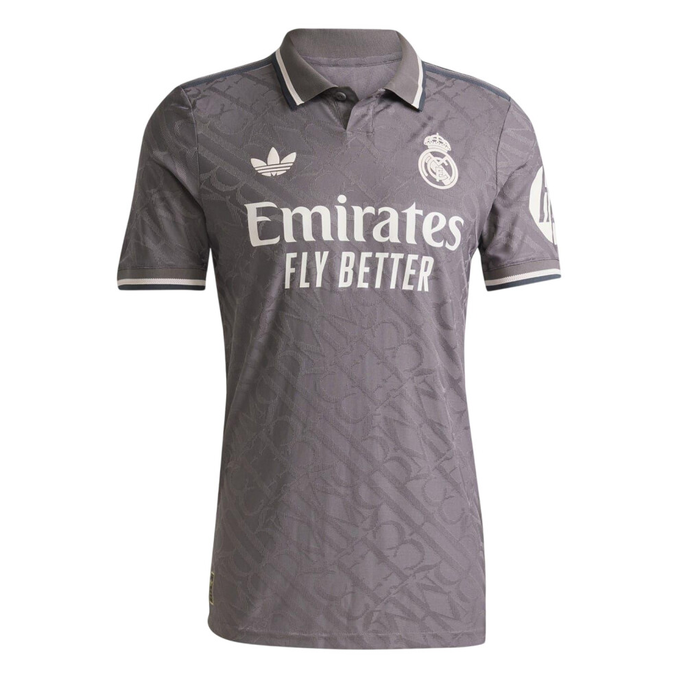 Adidas (M, Charcoal) Mens Real Madrid Cf Polo Shirt