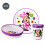 Minnie Mouse 3pcs Reusable Bicolor Premium Kids Dinner Tableware Set 6