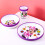 Minnie Mouse 3pcs Reusable Bicolor Premium Kids Dinner Tableware Set 5