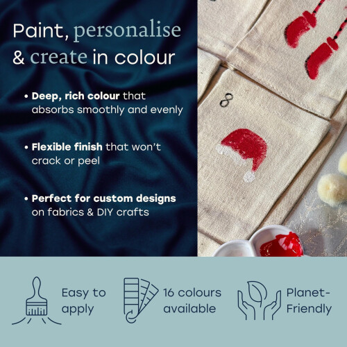 Fabricoat 125ml Fabric Paint for Art - Craft & DIY Design Projects 1