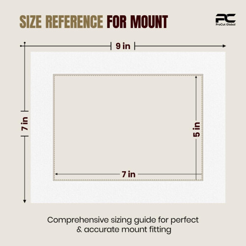 Procut Global 9x7" White Picture Mounts 1