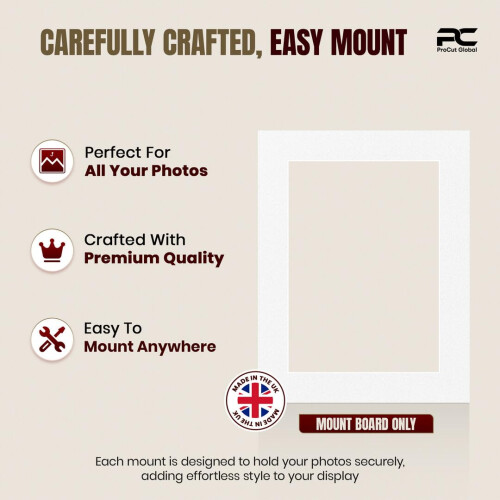 Procut Global 9x7" White Picture Mounts 2