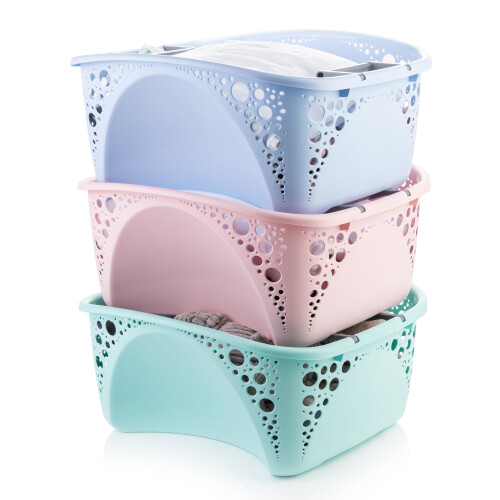 Minky Minky 40L Stackable Laundry Basket - Stackable Washing Basket 2