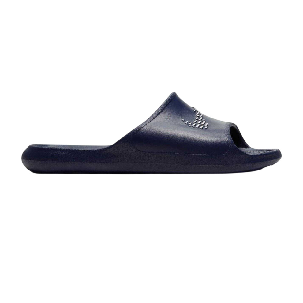 Nike (15 Uk, Navy/White) Mens Victori One Swoosh Sliders White
