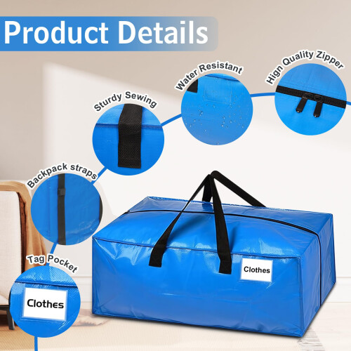 Moving Boxes 6 Pack - 95L Extra Large Moving Bags 2