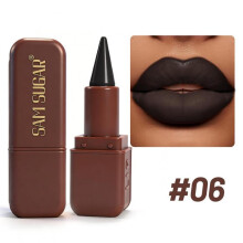(Matches the image) Chocolate Matte Lipstick, 6 Colors Long-Lasting Waterproof Lip Stick, Smooth Velvet Lip Tint for Daily & Party Makeup