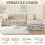 Royhom Boho Sofa Cover 4 Seater - Corner Sofa Covers L Shape 5
