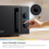 COMFEE' 20L Compact Microwave - 700W Black Solo Manual Microwave with 6