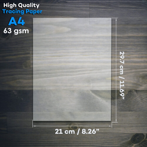 SketchLine Tracing Paper A4 Size 25 Sheets (63gsm) with High 1
