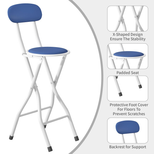 mcc direct Folding Bar Stools Set of 2 1