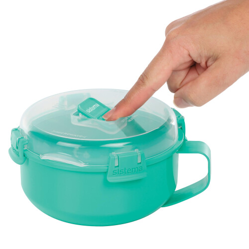 Sistema Sistema Microwave Breakfast Bowl - Round Microwave Container with Lid 1