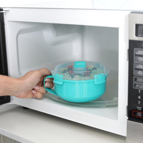 Sistema Sistema Microwave Breakfast Bowl - Round Microwave Container with Lid 2