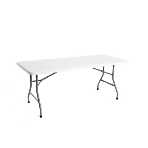 REQUISITE NEEDS Heavy Duty 6ft Folding Trestle Table Plastic 2