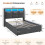 DICTAC Small Double Ottoman Bed Frame with Hydraulic Storage 2