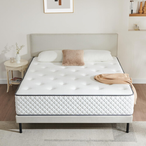 Sleremind Double Mattress - 7-Zone Hybrid Pocket Spring Medium-Firm Be 1